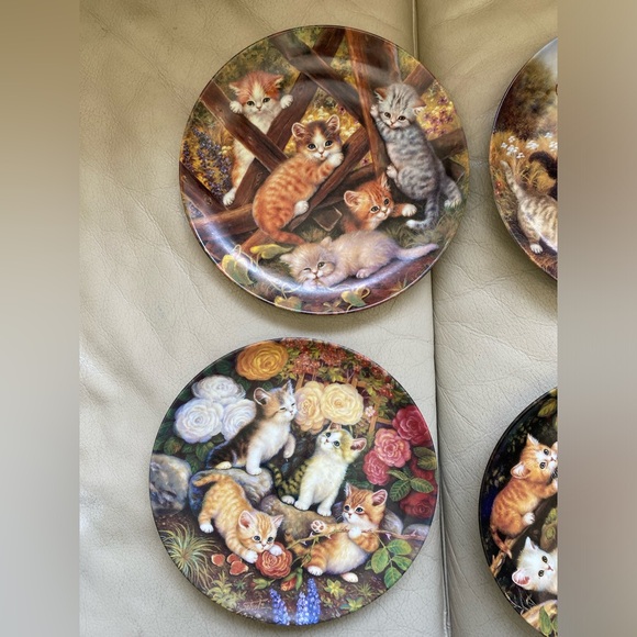 Khala Collectable German Kittens Plates Lot of 8 - Picture 3 of 11